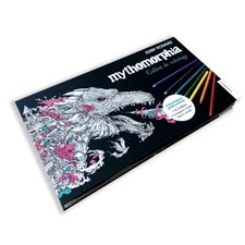 Coffret de Coloriage Mythomorphia : 1 album de coloriage 20 crayons de couleur 1 taille-crayon