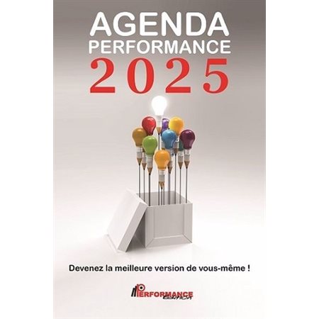 Agenda performance 2025 : De janvier à décembre 2025 : 1 semaine  /  2 pages