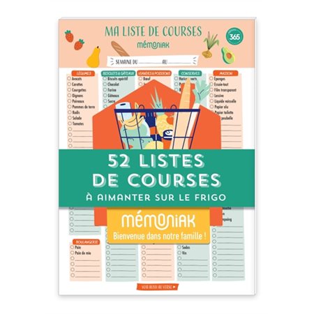 52 listes de courses à aimanter sur le frigo : Le Mémoniak