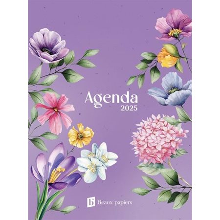 Agenda floral 2025 : De janvier à décembre 2025 : 1 jour  /  1 page