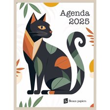 Agenda chat 2025 : De janvier à décembre 2025 : 1 jour  /  1 page