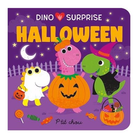 Halloween : Dino surprise : P'tit chou : Livre cartonné