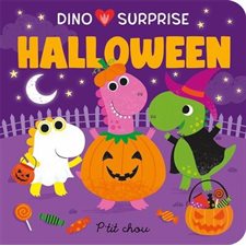 Halloween : Dino surprise : P'tit chou : Livre cartonné