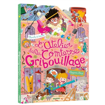 L'atelier de la comtesse Gribouillage : Cherche & trouve : 3 ans et + : Livre cartonné