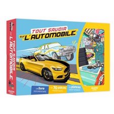 Coffret : Tout savoir sur l'automobile, : À la découverte : 6 ans et + : 1 livre documentaire + 70 pièces magnétiques + 1 plateau géant aimanté