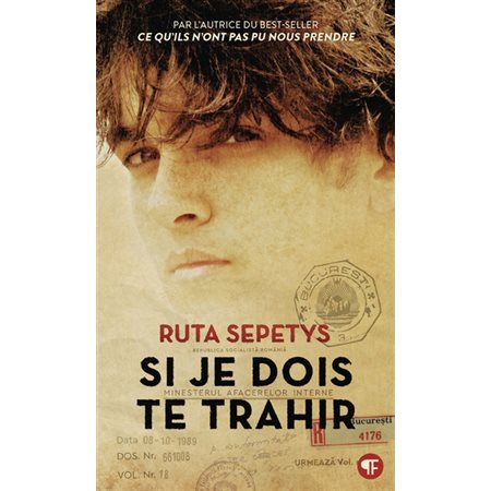 Si je dois te trahir (FP) : Pôle fiction : 12-14