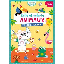 Animaux : Colle et colorie : Petites pousses : Dès 3 ans