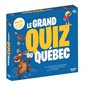 Le grand quiz du Québec : 5 à 105 ans; 2 à 5 joueurs : 5 casse-têtes; 1 dé; 5 pions; 1 plateau de jeu + 420 cartes à 4 niveaux