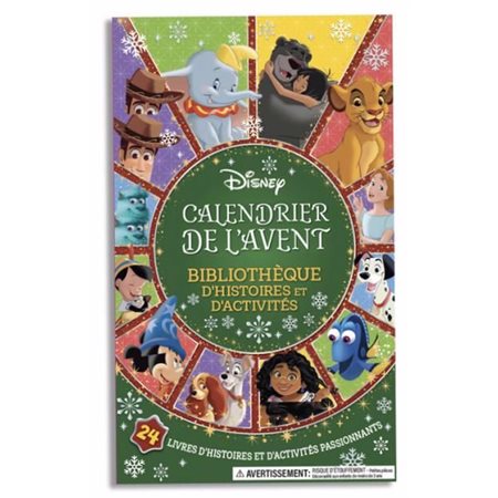 Disney : Calendrier de l'Avent : Bibliothèque d’histoires et d’activités