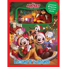 Mickey noël : Lecture et aventures ; 3 ans et + : Comprend 4 figurines et 1 livre illustré