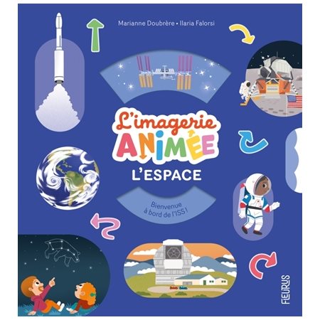 L'espace : L'imagerie animée : Livre cartonné