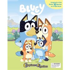 Bluey : BBC : Comptines et Figurines : Contient 1 livre illustré; 10 figurines et 1 tapis de jeu : 3 ans et +