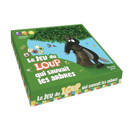 Le jeu du loup qui sauvait les arbres : Auzou jeux : À partir de 5 ans : 2 à 5 joueurs; 15 minutes