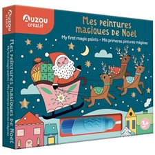 Mes premières peintures magiques de Noël : 10 tableaux + 1 pinceau magique : Auzou créatif : 3 +