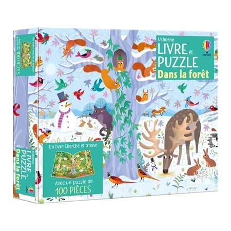 Dans la forêt : Coffret Livre et puzzle : Dès 5 ans