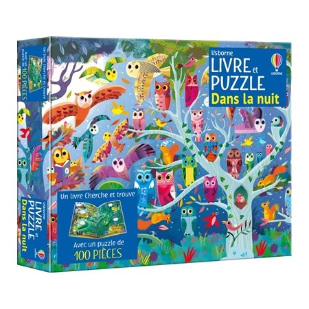 Dans la nuit : Coffret Livre et puzzle : Dès 5 ans