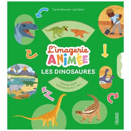 Les dinosaures : L'imagerie animée : Livre cartonné