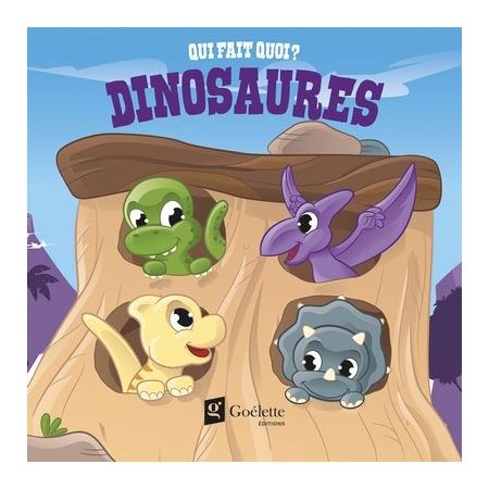Dinosaures : Qui fait quoi ? : Livre tissu