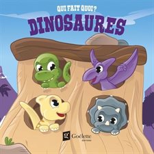 Dinosaures : Qui fait quoi ? : Livre tissu