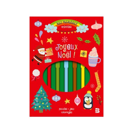 Joyeux Noël ! : Mes premières activités : Puzzles, jeux, coloriages : Kit d'activités