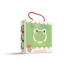 La grenouille : Livre en tissu : Tic toc tactile : Livre cartonné