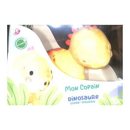 Dinosaure : Livre-doudou : Mon copain de câlins : Livre cartonné