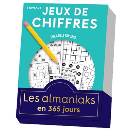 Jeux de chiffres : Une grille par jour, 3 niveaux : En 365 jours