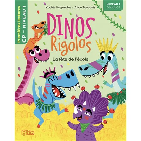 Dinos rigolos T.29 : La fête de l'école : Niveau 1