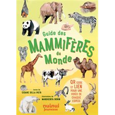 Guide des mammifères du monde : QR code et lien pour une vidéo de chaque espèce