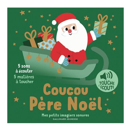 Coucou Père Noël : Mes petits imagiers sonores : Livre cartonné