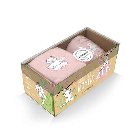 Coffret ; Mon petit moment zen : Des conseils pour rester zen en toutes circonstances et lutter contre le stress, avec un mug en céramique et une paire de chaussette