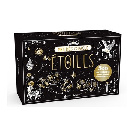 Coffret : Mes dés oracle des étoiles : Oracle dés : Cinq dés pour se laisser guider par la magie et l'énergie des constellations