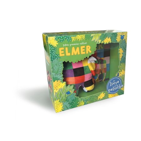 Mon premier coffret Elmer : Contient 1 livre et 1 peluche