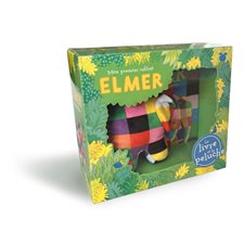 Mon premier coffret Elmer : Contient 1 livre et 1 peluche