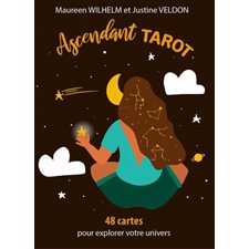 Coffret : Ascendant tarot : Dans Ascendant tarot, vous trouverez les 22 arcanes majeurs du tarot, les 12 signes du zodiaque, les 10 planètes et les 4 éléments