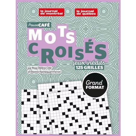 Mots croisés : Grand format T.01 : Pause café