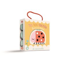 La coccinelle : Livre en tissu : Tic toc tactile : Livre en tissu