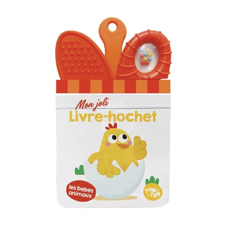 Les bébés animaux : Mon joli livre-hochet : Livre cartonné