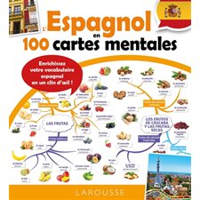 L'espagnol en 100 cartes mentales : enrichissez votre vocabulaire espagnol en un clin d'oeil !