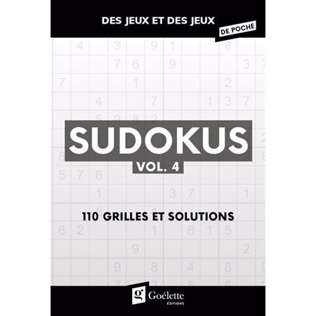 Sudokus T.04 : 110 grilles et solutions : Des jeux et des jeux de poche