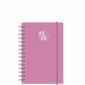 Agenda Euro Rose Scolaire 2025-2026 : 1 jour  /  1 page : De août 2025 à juillet 2026