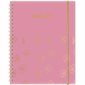 Agenda Kibo-OR Rose Scolaire 2025-2026 : 1 semaine  /  2 pages : De août 2025 à juillet 2026