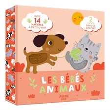 Les bébés animaux : 2 livres dans ce coffret : Avec 14 matières à découvrir : Les p'tits tout doux