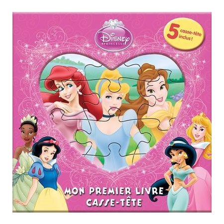 Disney Princesses : Mon premier livre casse-tête : 5 casse-têtes inclus !