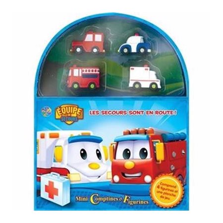 Les secours sont en route ! : Mini Comptines et Figurines : Comprends 4 figurines et 1 tapis de jeu