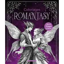 Coloriages Romantasy : Découvrez des couples fabuleux, des créatures enchantées, des enluminures gothiques et tous les motifs picturaux du genre : Épées, fleurs, crânes…etc.