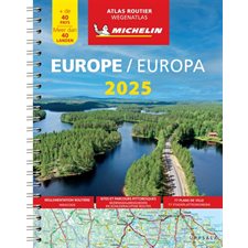 Europe 2025 : Atlas routier : + de 40 pays (Michelin) : Europa 2025 : Wegenatlas : Meer dan 40 Landen