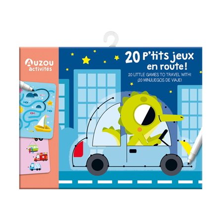 20 p'tits jeux : En route ! : 20 little games to travel with ! : 20 minijuegos de viaje : Auzou activités