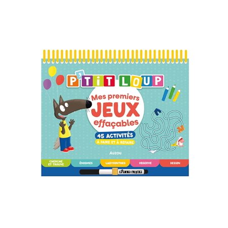 P'tit Loup : Mes premiers jeux effaçables