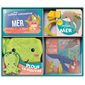 À la mer ! : Mon coffret naissance : Gant de toilette + 2 livres d'éveil : Livre de bain